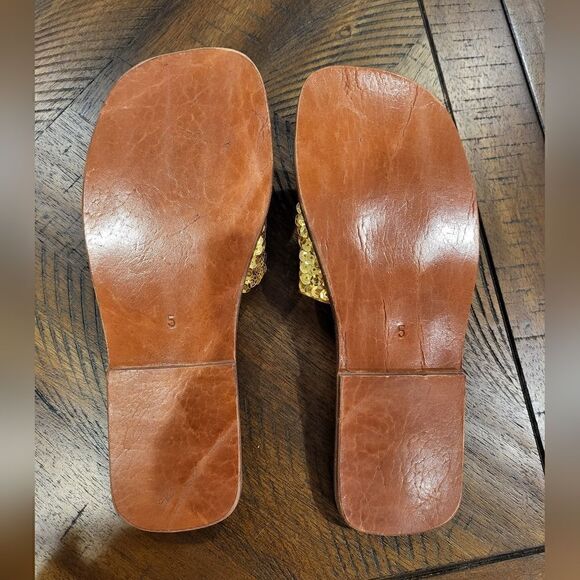 Mystique Sequin Slip on Sandles Size 5 - Picture 3 of 5
